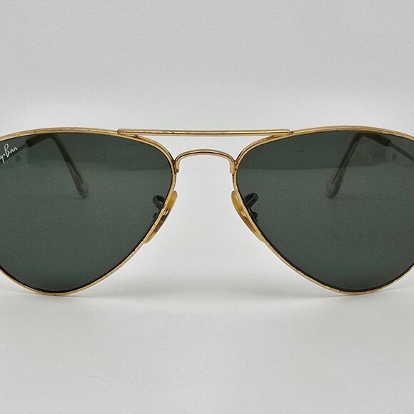 *SOLD* Ray-Ban RB3044 L0207 Gold Frame G-15 Lens Aviator Extra Small Sunglasses - Picture 2 of 15